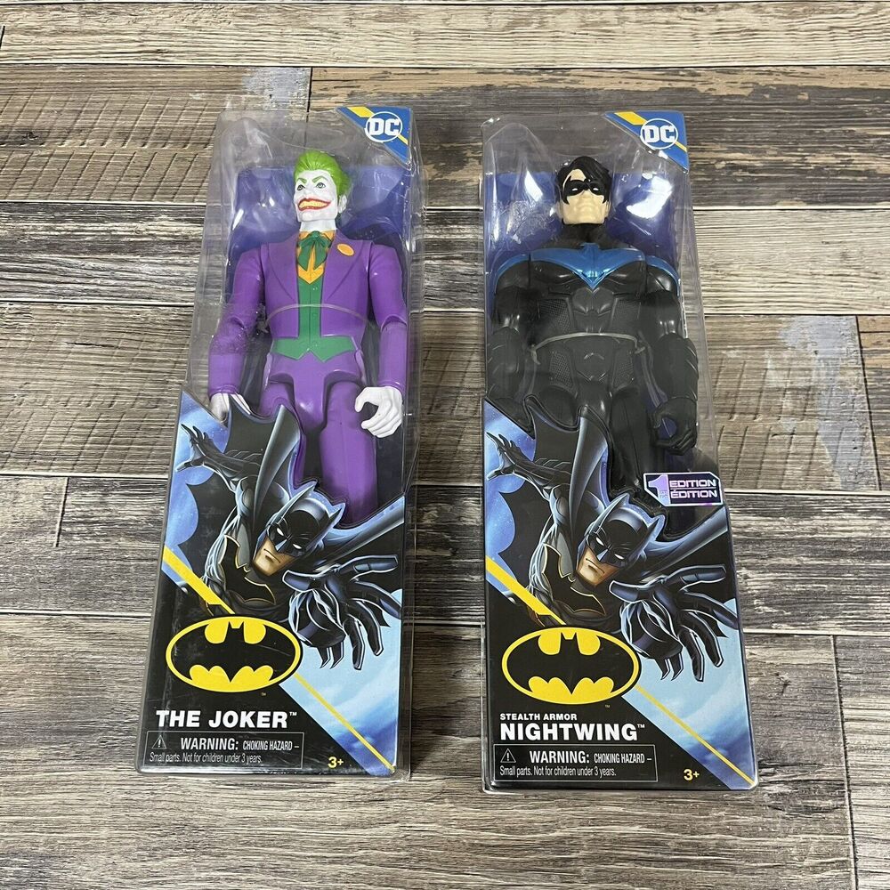 DC Batman Stealth Armor Nightwing 12inch  & The Joker Action Figure New
